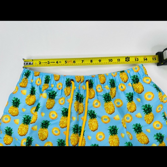 FRANKS AUSTRALIA BLUE PINEAPPLE SKY SWIM SHORTS - Picture 6 of 8